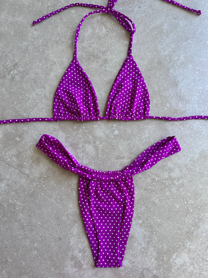 Size 6 Purple Polka-dot set